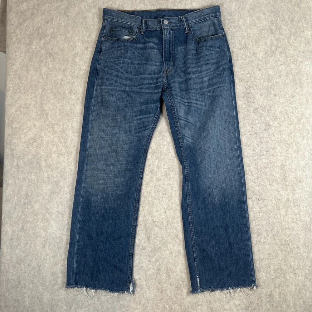 Levis 559 Jeans Men 34x32 Blue Loose Straight‎ Skater Baggy Grunge Distressed